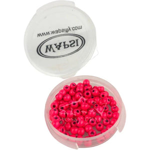 Brass Cyclops Bead Head Fluorescent Pink 100 Pack