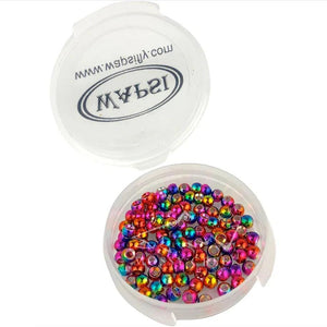 Brass Cyclops Bead Head Rainbow 100 Pack