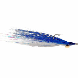 Clouser Minnow Blue Over White