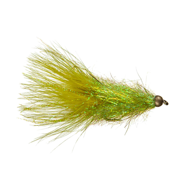Coffey's Sparkle Minnow Light Olive, streamer