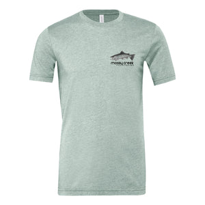 Mossy Creek Short Sleeve T-Shirt Heathered Prism Dusty Blue - Mossy Creek Fly Fishing