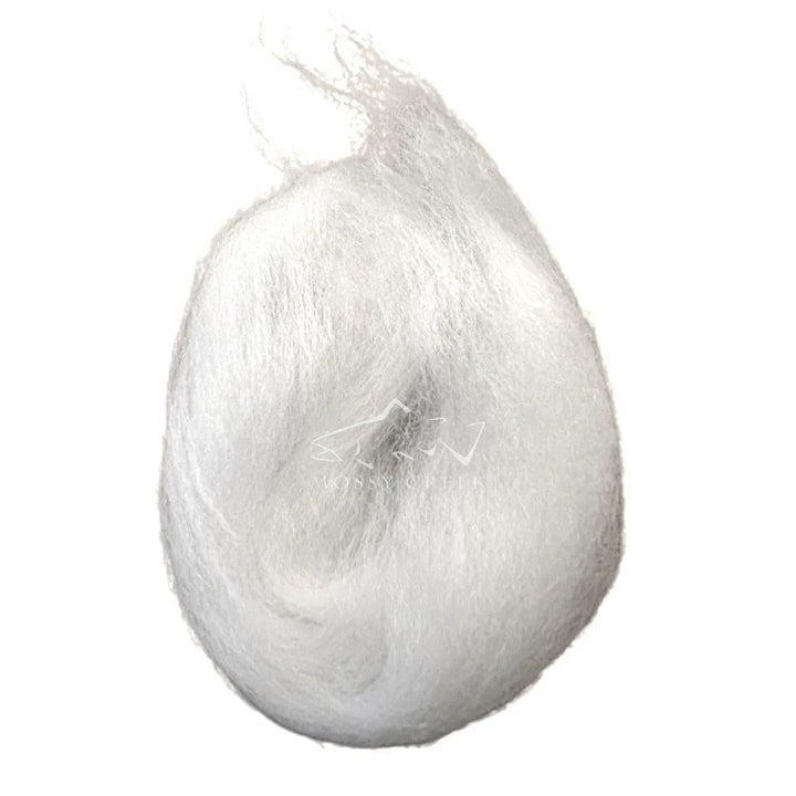 Egg Veil Milky White, fine synthetic egg veil fiber