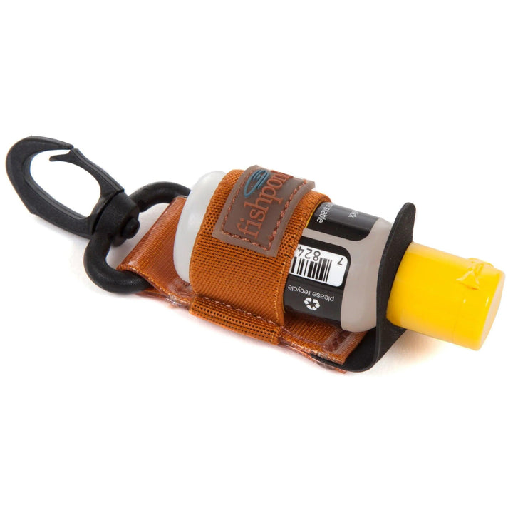 Fishpond Floatant Bottle Holder in Cutthroat Orange, angled view