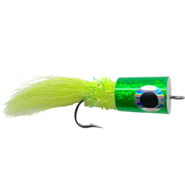 Fulling Mill Banger Popper Chartreuse, saltwater foam popper
