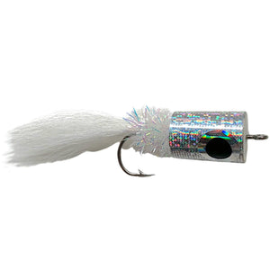 Fulling Mill Banger Popper Silver, saltwater foam popper