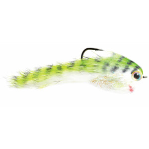 Fulling Mill Belly Scratcher Minnow Chartreuse, weighted baitfish streamer