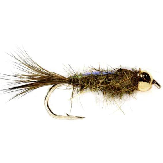 Fulling Mill BH Flashback Hare's Ear Nymph Olive, bead head flashback hare's ear nymph