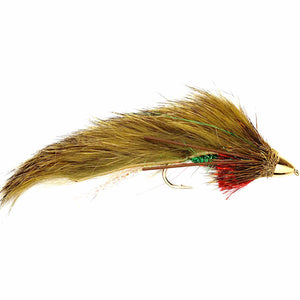 Fulling Mill Bunny Muddler Conehead Olive, conehead bunny muddler streamer