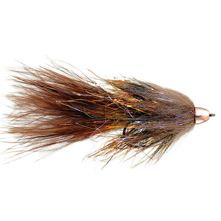 Fulling Mill Complex Twist Bugger Brown, conehead bugger streamer
