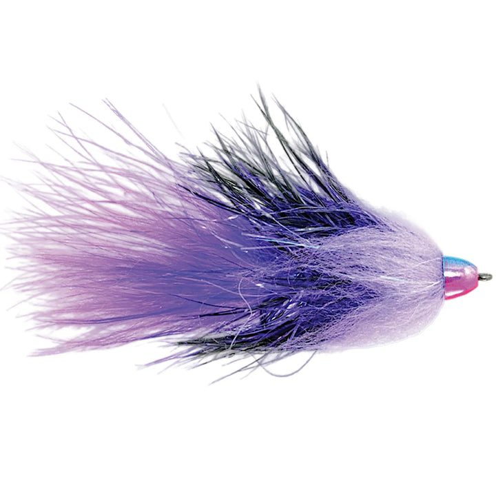 Fulling Mill Complex Twist Bugger Purple, conehead bugger streamer