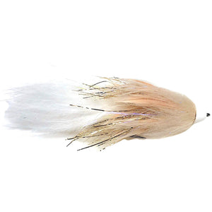 Fulling Mill Complex Twist Bugger White, conehead bugger streamer