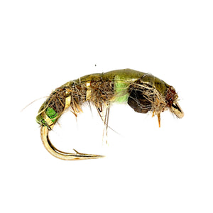 Fulling Mill Depth Charge Czech Mate Olive, weighted Czech nymph