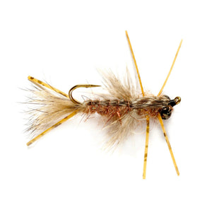 Fulling Mill May's Identity Crisis Tan, large mayfly and dragonfly nymph
