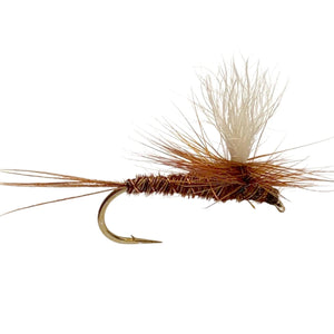Fulling Mill Parachute Pheasant Tail, parachute dry fly with a pheasant tail body