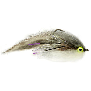 Fulling Mill Snack Attack Gray, weighted zonker streamer