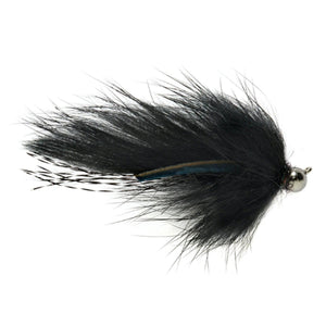 Fulling Mill Tactical Jig Zonker Black, jig zonker streamer