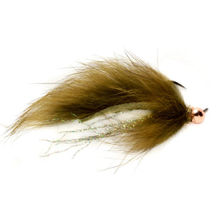 Fulling Mill Tactical Jig Zonker Olive, jig zonker streamer
