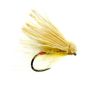 Fulling Mill Yellow Sally CDC and Elk, yellow CDC and elk hair dry fly
