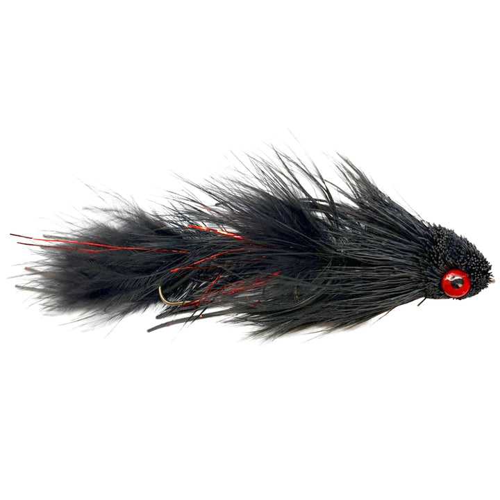 Galloup's Articulated Dungeon Black, articulated streamer