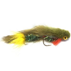 Galloup's Articulated Monkey Olive, articulated streamer