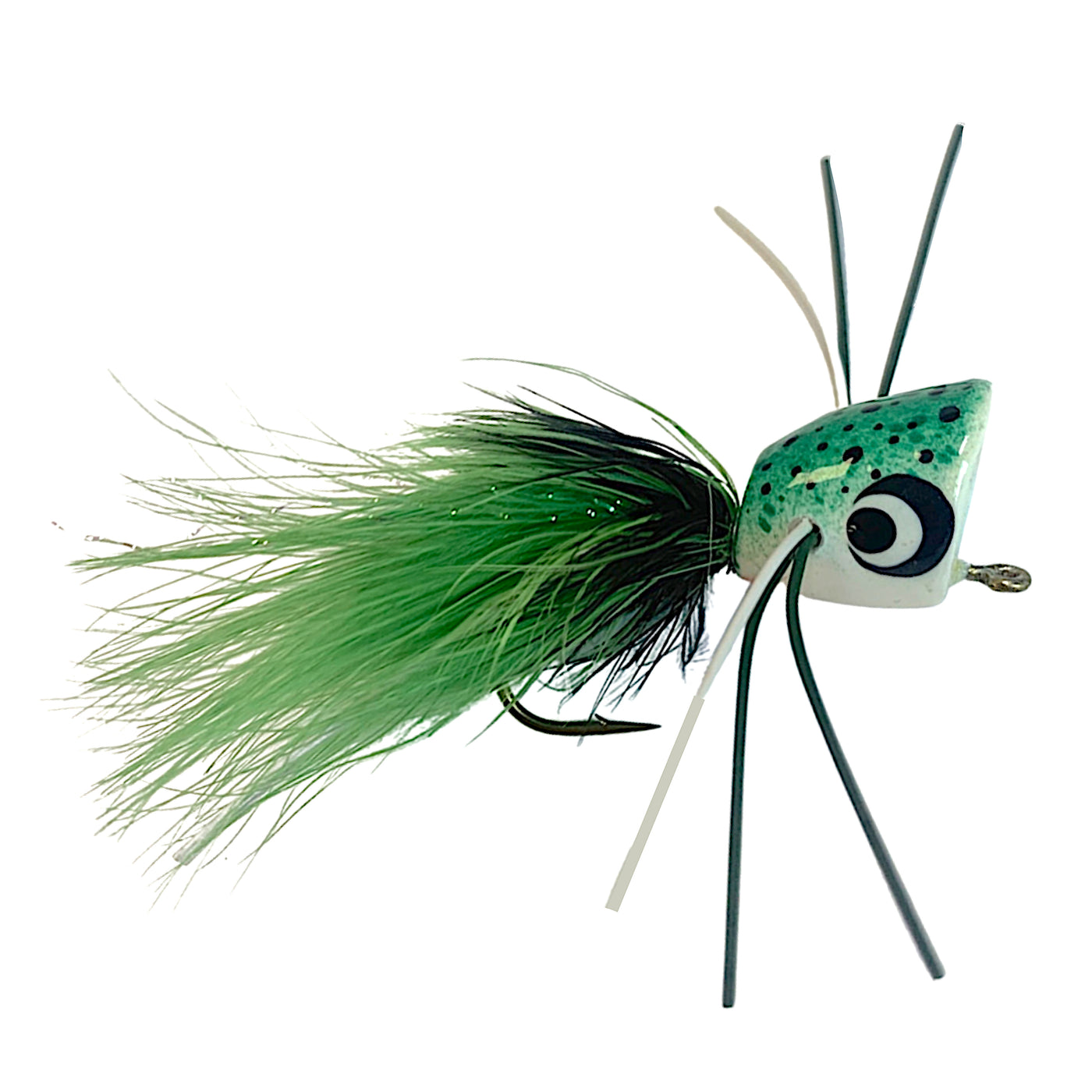 Bass Popper Fishing Fly Lure | Chartreuse | Size 6 | Orvis