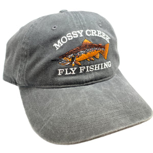 Mossy Creek Vintage 6 Panel Hat Charcoal - Mossy Creek Fly Fishing