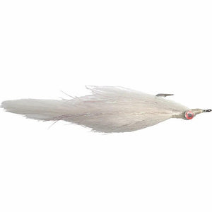 Half And Half 2/0 White Over White, saltwater baitfish fly by Mattioli Flies