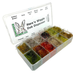 Hare's Wiggle Dub Dispenser, micro-fine rubber fibers with rabbit fur binder