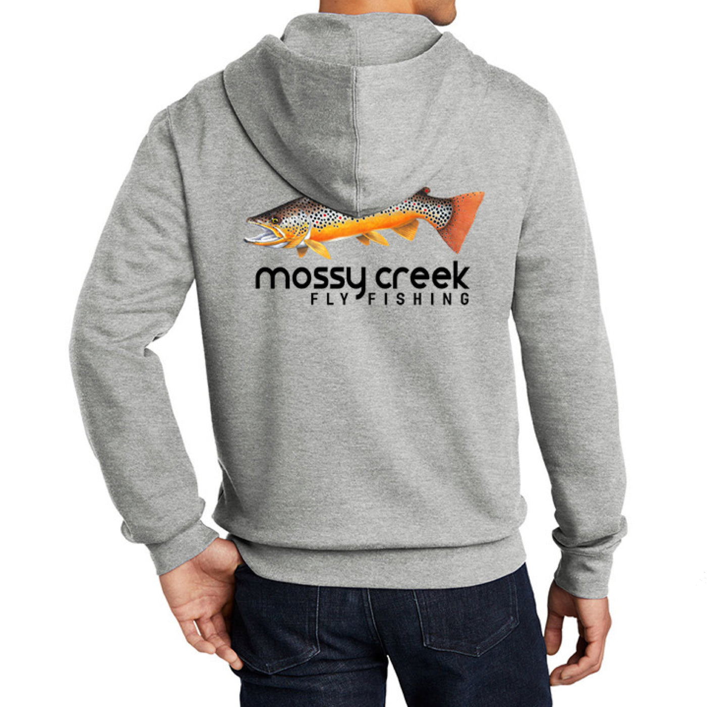 New Mossy Creek Zip Hoody Light Heather Grey XL