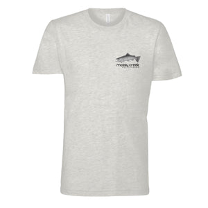 Mossy Creek Short Sleeve T-Shirt Heathered Prism Natural - Mossy Creek Fly Fishing