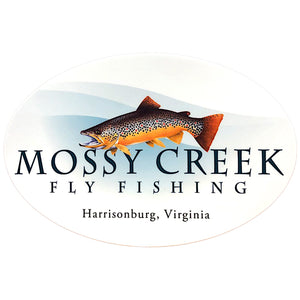 Mossy Creek Logo Blue Wave Sticker - Mossy Creek Fly Fishing