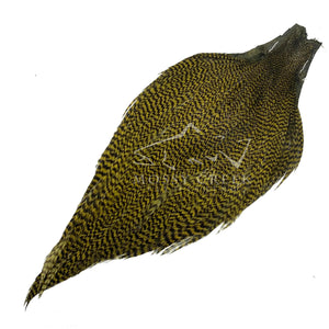 Keough Tyer's Grade Cape Grizzly Olive, genetic dry fly cape