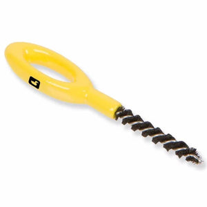 Loon Ergo Dubbing Brush, dubbing brush with yellow powder-coated handle