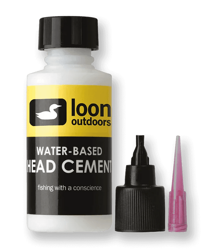 Loon Water Based Head Cement System, thin water-based head cement, 1 oz with brush