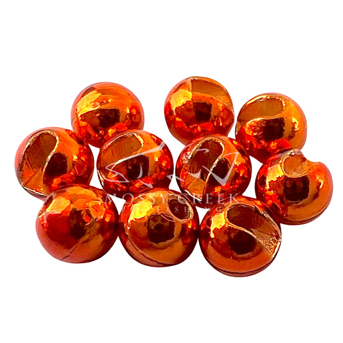 Radiant Slotted Tungsten Bead Orange