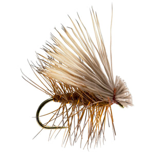 RIO Elk Hair Caddis Brown dry fly with elk-hair wing and palmered hackle
