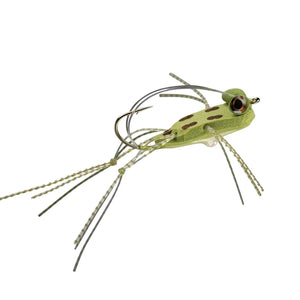 RIO Foam Slice Frog Olive, topwater frog with foam body and rubber legs