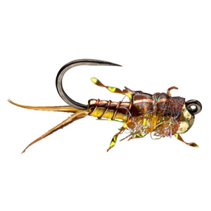 RIO My Gal Sal Nymph, Yellow Sally stonefly nymph with tungsten bead