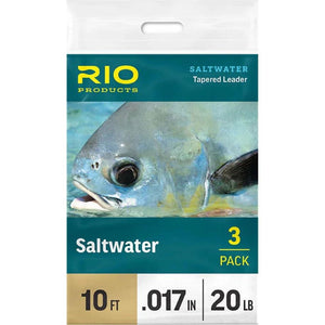 RIO Saltwater leader 3-pack, 10 ft 20 lb label