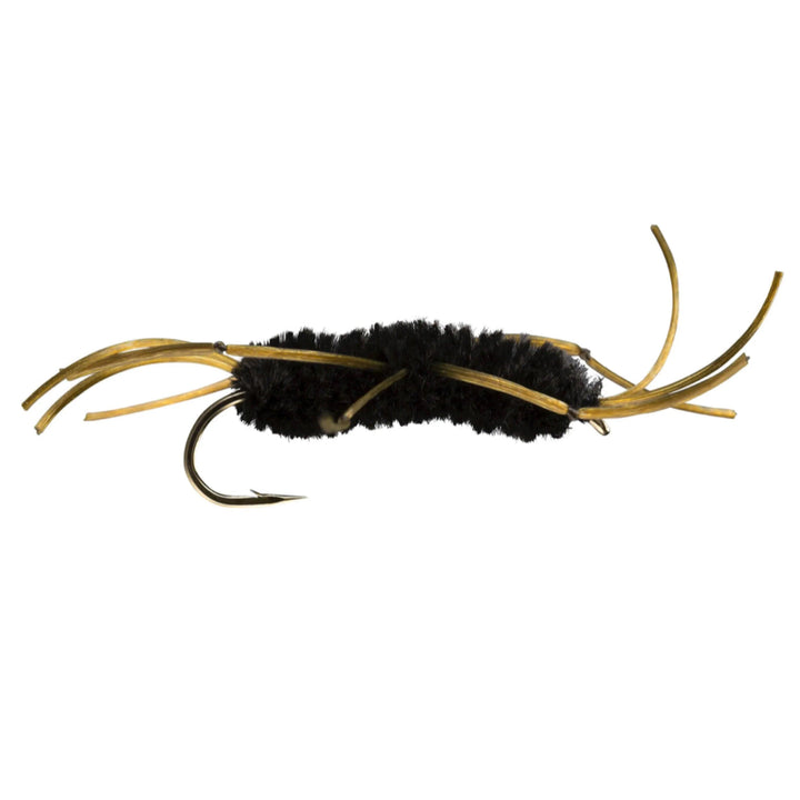 RIO Sili Leg Stone Black, stonefly nymph with knotted rubber legs