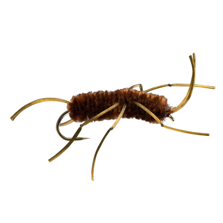 RIO Sili Leg Stone Dark Brown, stonefly nymph with knotted rubber legs