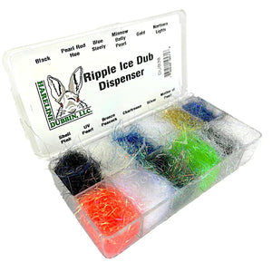 Ripple Ice Dubbing Dispenser, long-fiber synthetic dubbing