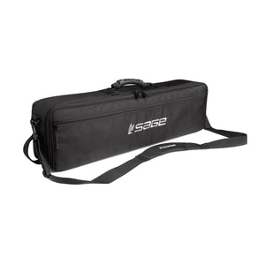 Sage Ballistic Rod and Reel Brief, closed with shoulder strap