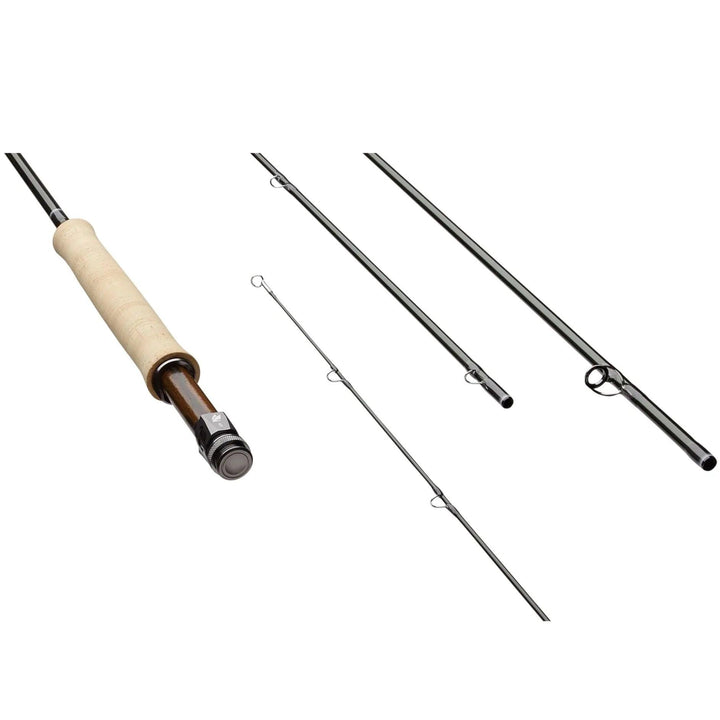 Sage R8 Core fly rod sections with half-wells cork grip and wood reel seat insert