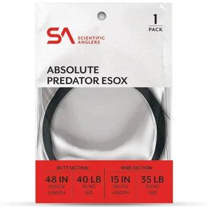 Scientific Anglers Absolute Predator Esox leader package with red label