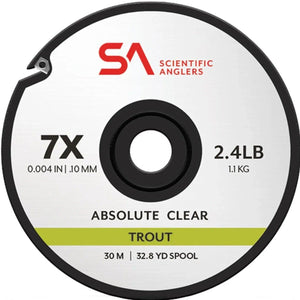 Scientific Anglers Absolute Trout clear tippet spool, 7X, 2.4 lb