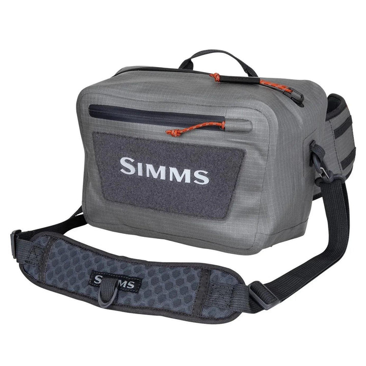Simms Dry Creek Z Hip Pack in Steel, front view