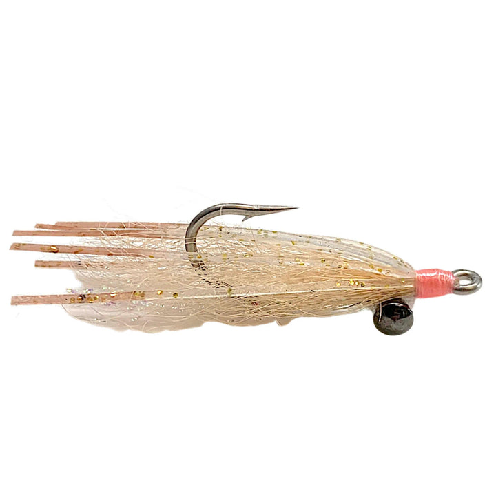 Umpqua Beck's Sili Legs Lead Eye Tan saltwater fly with silicone legs and lead eyes