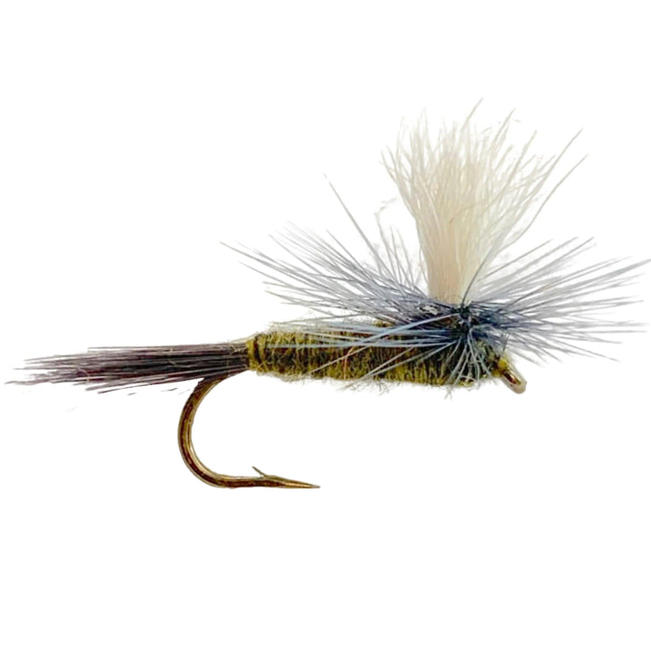 Umpqua BWO Parachute dry fly with calf-tail post and parachute hackle