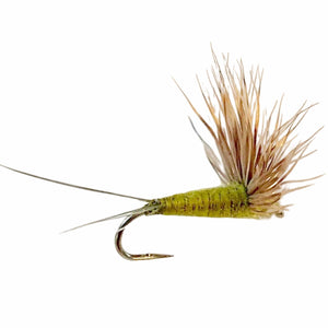 Umpqua Comparadun BWO dry fly with deer hair wing and split tails